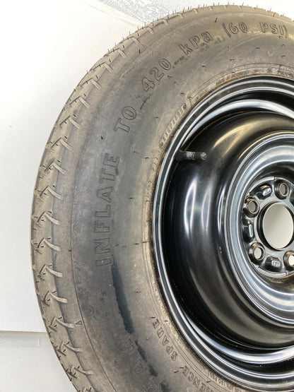 08-13 NISSAN ROGUE EMERGENCY SPARE TIRE COMPACT DONUT WHEEL RIM T155/90D16 OEM