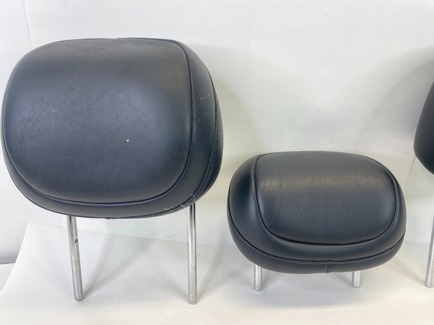 2013 13 DODGE DART REAR BACK SEAT HEADREST HEAD REST LH RH SET OF 3 LEATHER OEM