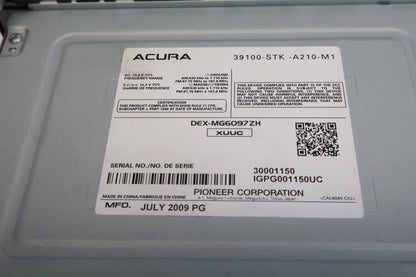 10 11 12 ACURA RDX RADIO PLAYER RECEIVER 6CD CHARGER PLAYER UNIT OEM 39100STKA21