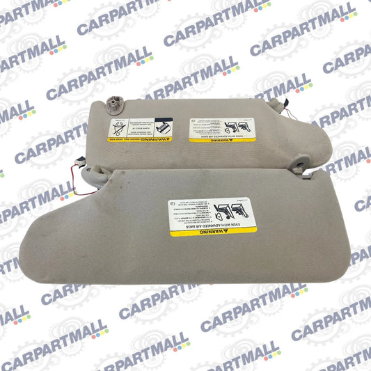 2005-2007 JEEP LIBERTY SUN VISOR PAIR SET DRIVER PASSENGER BEIGE W/ LIGHT OEM