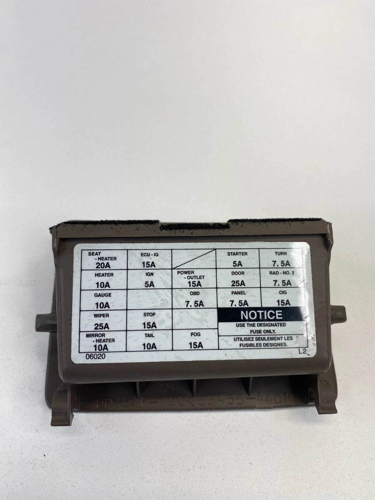 97-01 TOYOTA CAMRY DASH LEFT STORAGE COIN POCKET FUSE COVER TRIM 55455-AA010
