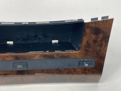04-07 BMW 525i DASH STORAGE PANEL DTC HEATED SEAT SWITCH BEZEL OEM 31464-0000