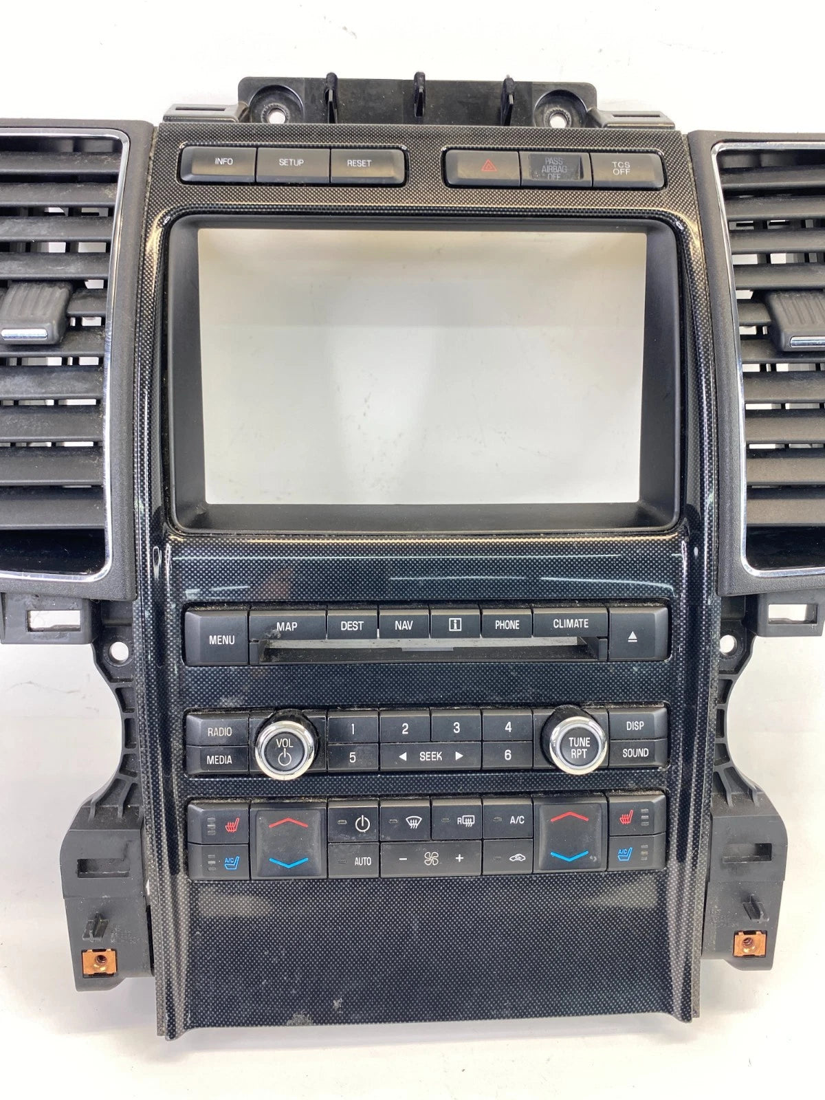 10-12 FORD TAURUS RADIO CLIMATE CONTROL PANEL TRIM W/ AIR VENT BG1T-18A802-BC