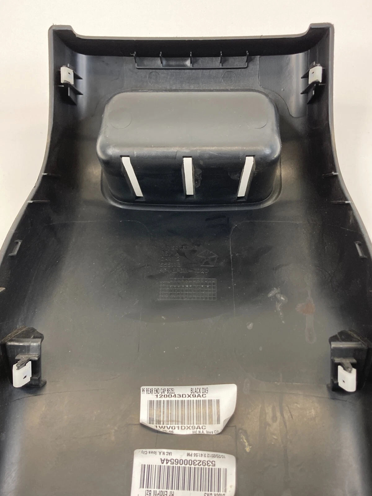 2013-2016 DODGE DART REAR CENTER CONSOLE END CAP COVER TRIM PANEL 1WV01DX9AC OEM