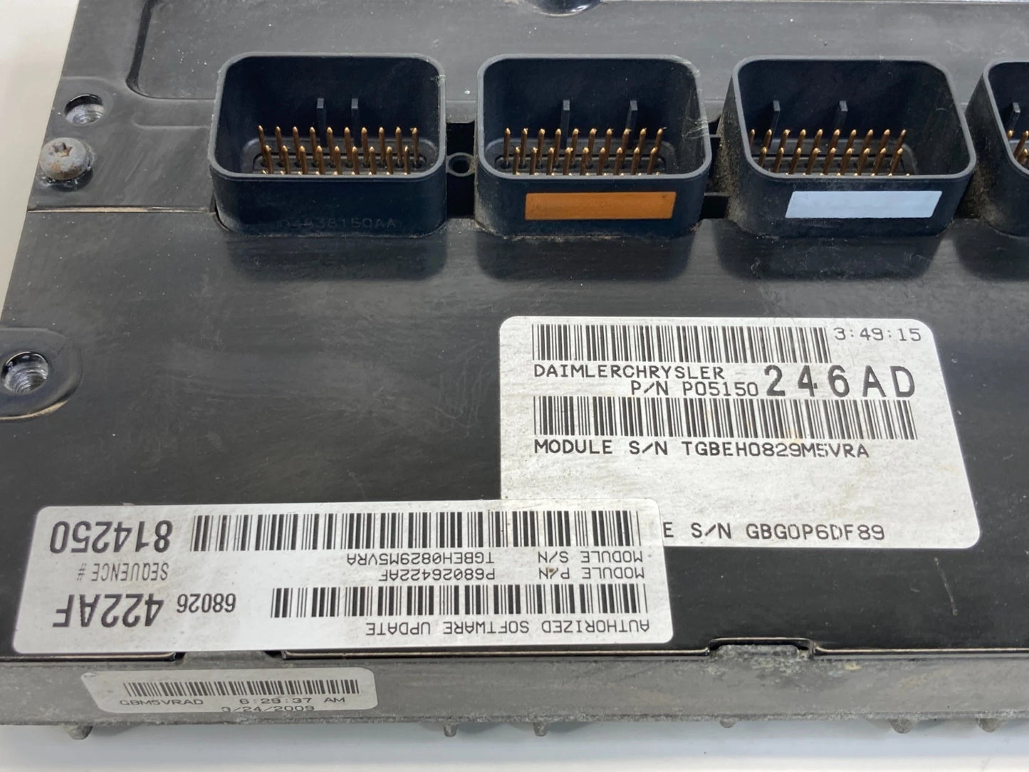 08-10 CHRYSLER 300 POWERTRAIN CONTROL MODULE ENGINE COMPUTER PCM 68026422AF OEM