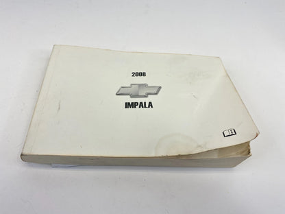 2008 08 CHEVY CHEVROLET IMPALA OWNERS OWNER'S MANUAL GUIDE BOOK OEM