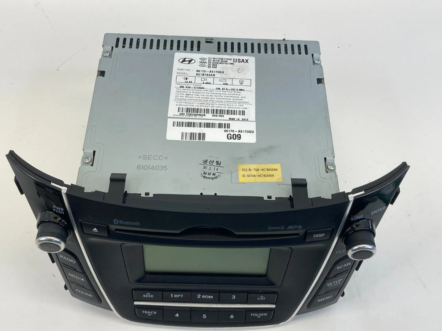 2013-2015 Hyundai Elantra GT AM/FM Radio CD Player Bluetooth 96170-A5170GU OEM