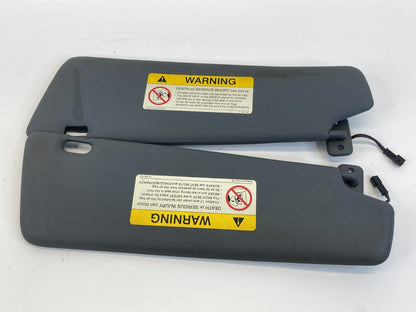 04-11 Saab 9-3 Convertible Left & Right Sunvisor Sun Visor Shade Set Pair OEM