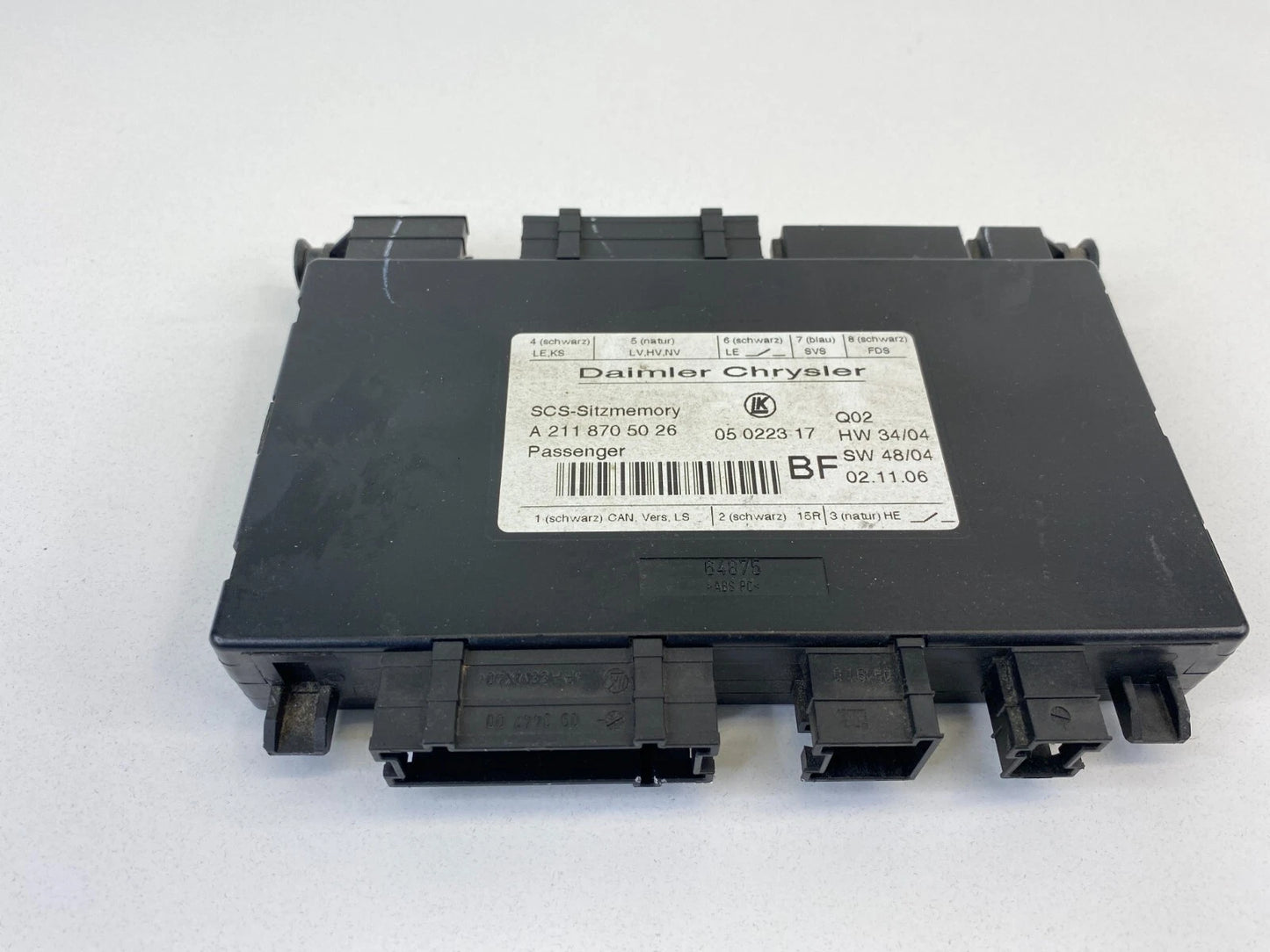 2006-2011 MERCEDES-BENZ ML350 FRONT RIGHT SEAT CONTROL MODULE OEM 2118705026