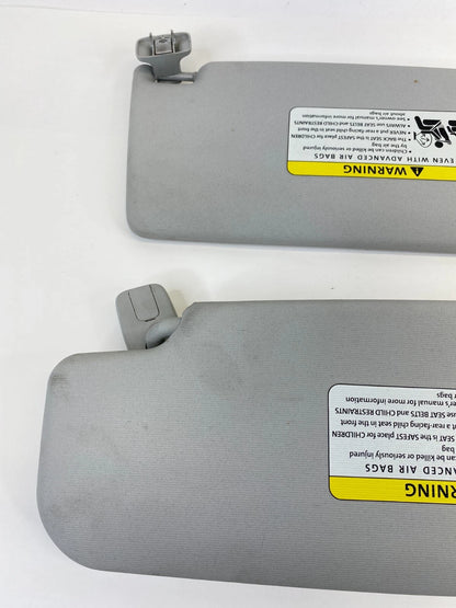 05-10 VOLKSWAGEN JETTA INTERIOR SUN VISORS DRIVER PASSENGER SIDE LH RH SET OEM