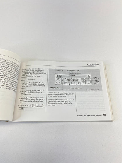 2002 HONDA ACCORD SEDAN OWNERS MANUAL HANDBOOK GUIDE OEM