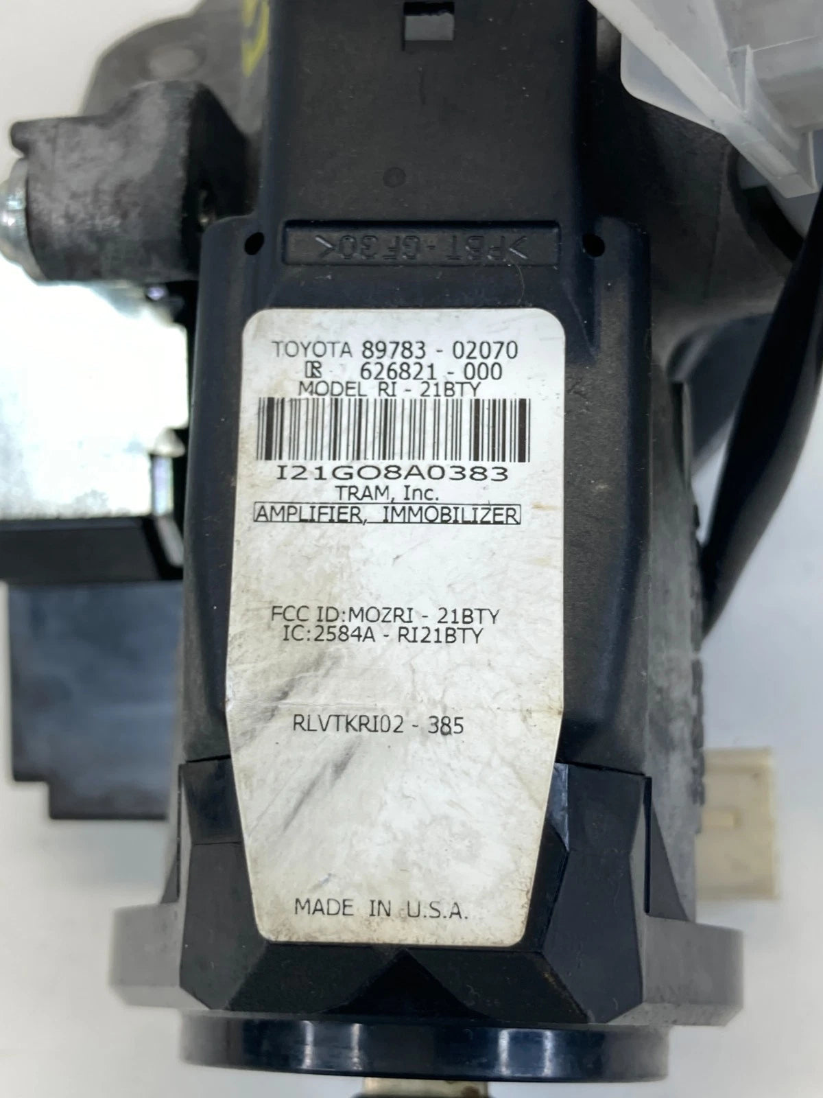 2009-2013 TOYOTA MATRIX IGNITION SWITCH LOCK CYLINDER & KEY 89783-02070 OEM