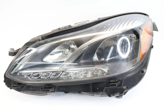 2014-2016 MERCEDES E350 LH DRIVER HALOGEN HEADLIGHT HEADLAMP DRL 2128209359 OEM