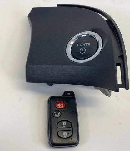 10-15 TOYOTA PRIUS PUSH START STOP IGNITION SWITCH BEZEL KEYLESS OEM 55044-47060