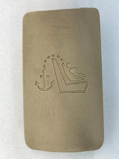 06-08 LEXUS IS250 08 IS F REAR SEAT CHILD RESTRAINT ANCHOR PLATE COVER TRIM OEM
