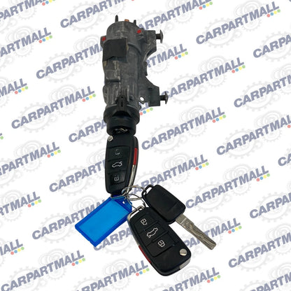 04-09 AUDI A4 QUATTRO IGNITION LOCK CYLINDER SWITCH HOUSING & KEYS 4B0905851 OEM