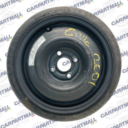 2001 01 HONDA CIVIC EMERGENCY SPARE TIRE WHEEL COMPACT DONUT T105/70D14 OEM