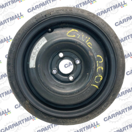 2001 01 HONDA CIVIC EMERGENCY SPARE TIRE WHEEL COMPACT DONUT T105/70D14 OEM