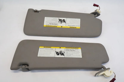 11-16 BMW 528I 535I 550I SUNVISOR SUN VISORS SHADE SET PAIR LH RH W/ MIRROR OEM