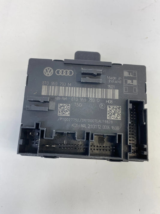 11-13 AUDI A4 QUATTRO FRONT LEFT SIDE DOOR LOCKING CONTROL MODULE 8T0-959-793-M