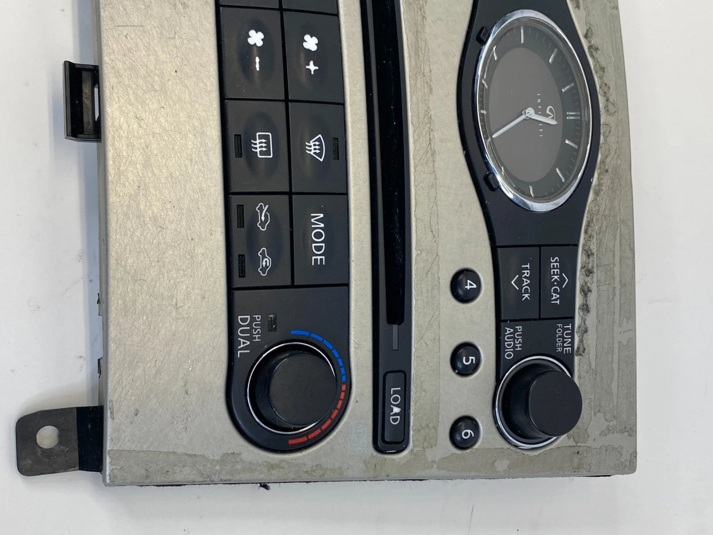 2007 2008 INFINITI G35 SEDAN RADIO AC CLIMATE CONTROL PANEL BEZEL 25391JK60B OEM