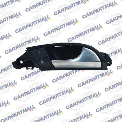 07-15 Audi Q7 Rear Right Passenger Inner Door Handle w/ Lock Switch 4L0-837-020