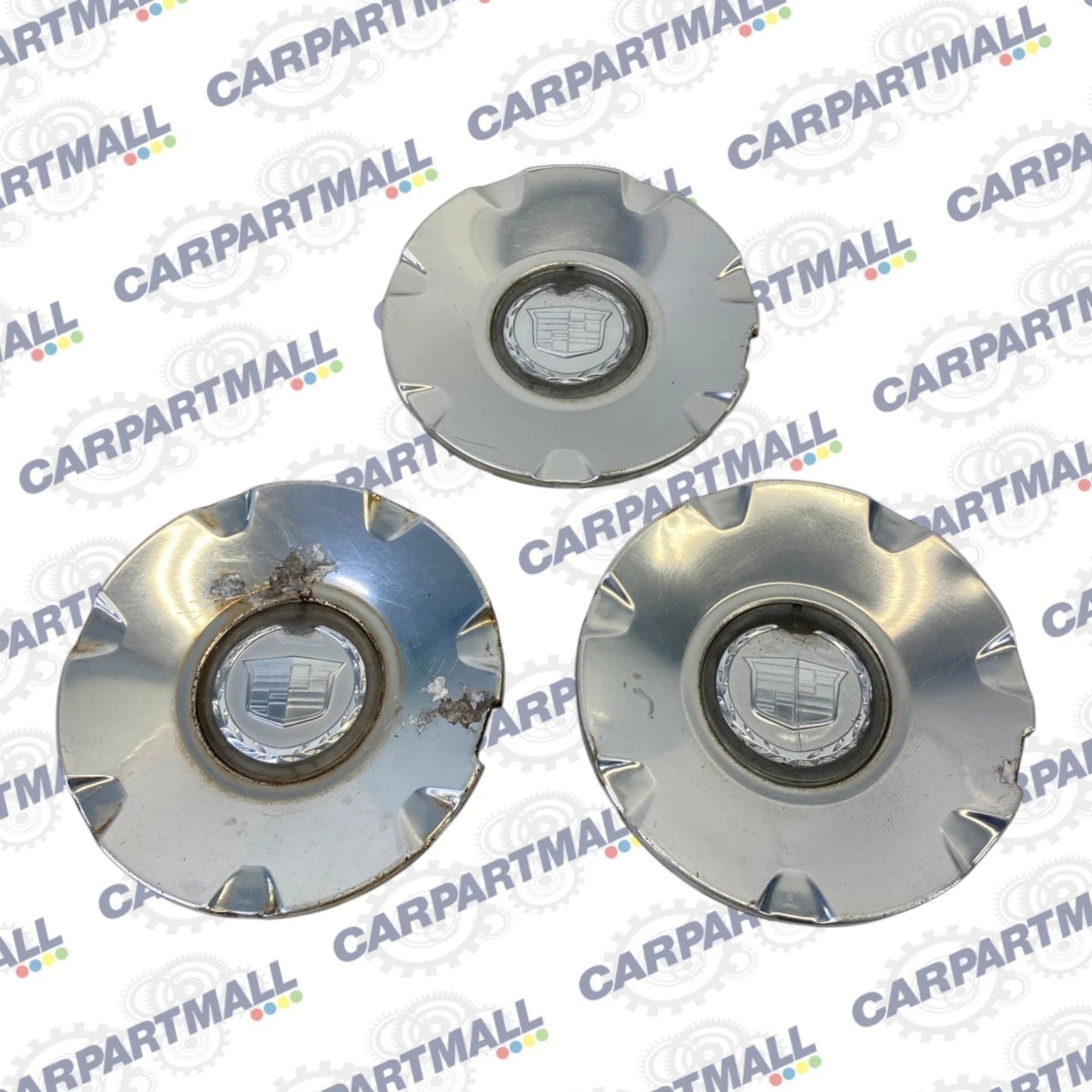 2004-2009 CADILLAC CTS CENTER CAP CAPS WHEEL HUB CAP HUBCAP SET OF 3 9595437 OEM