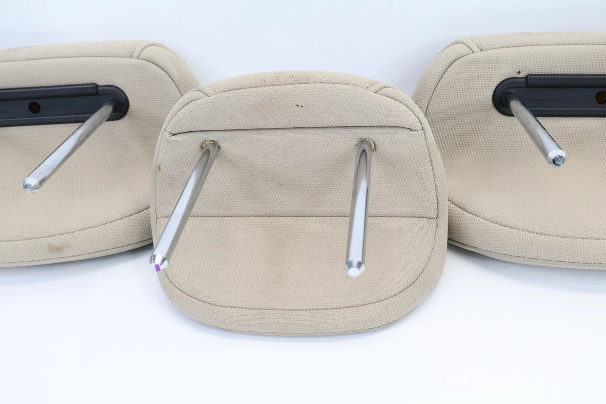 06-11 HYUNDAI ACCENT GLS SEDAN REAR 2ND ROW HEADREST HEAD REST SET OF 3 BEIGE