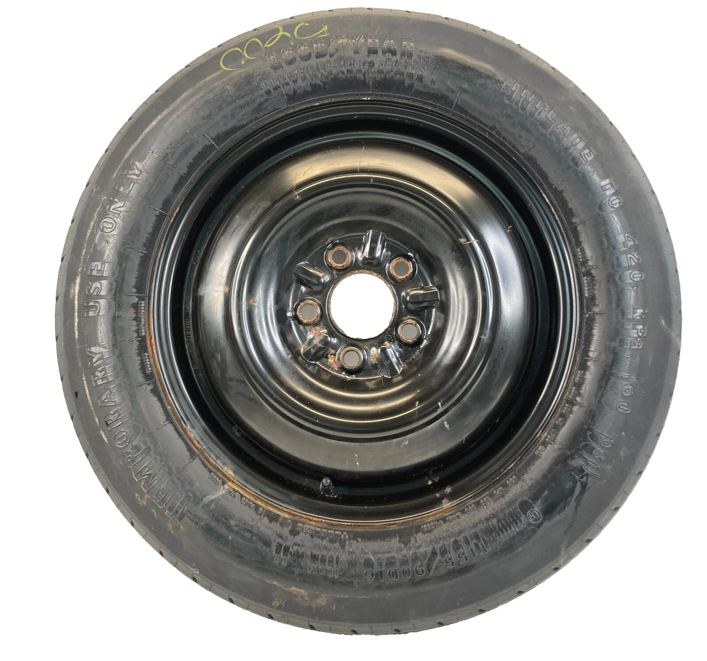 2008-2014 DODGE AVENGER EMERGENCY SPARE TIRE RIM WHEEL COMPACT T155/90D16 OEM