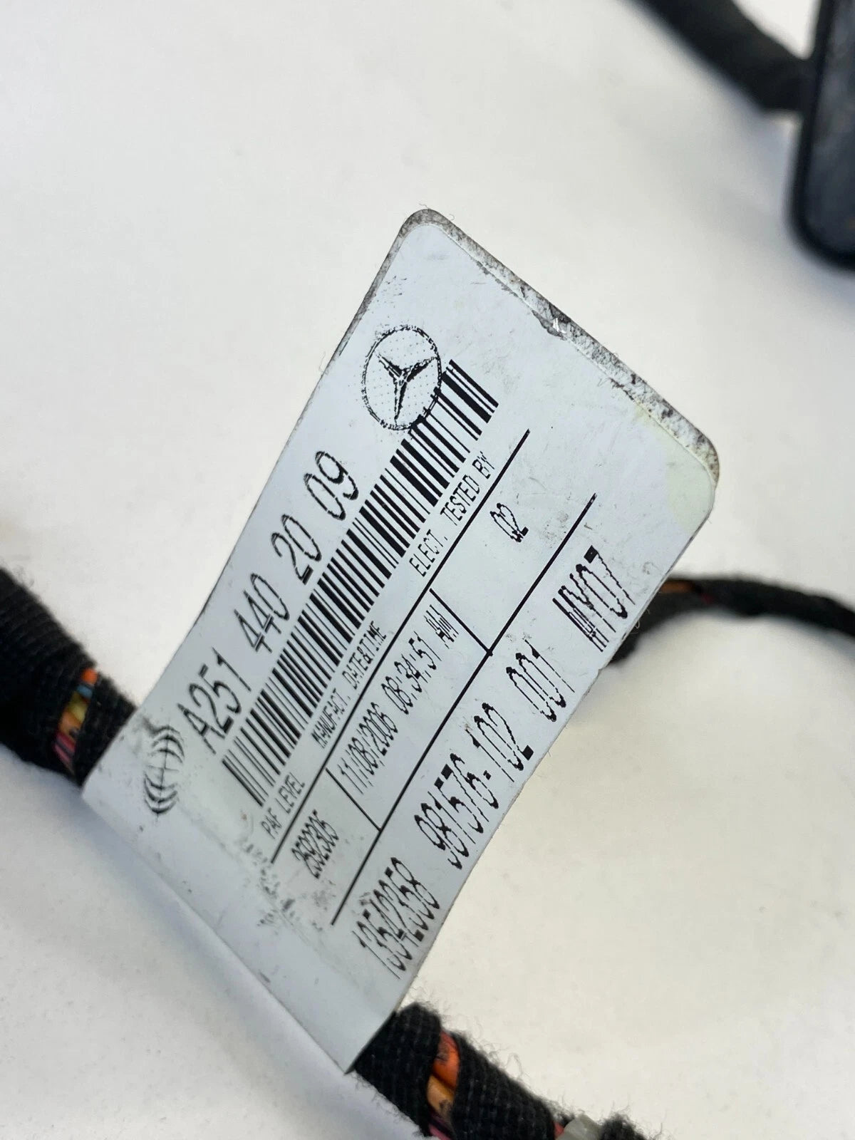 06-09 MERCEDES-BENZ ML 350 FRONT RIGHT SIDE DOOR WIRE WIRING HARNESS A2514402009