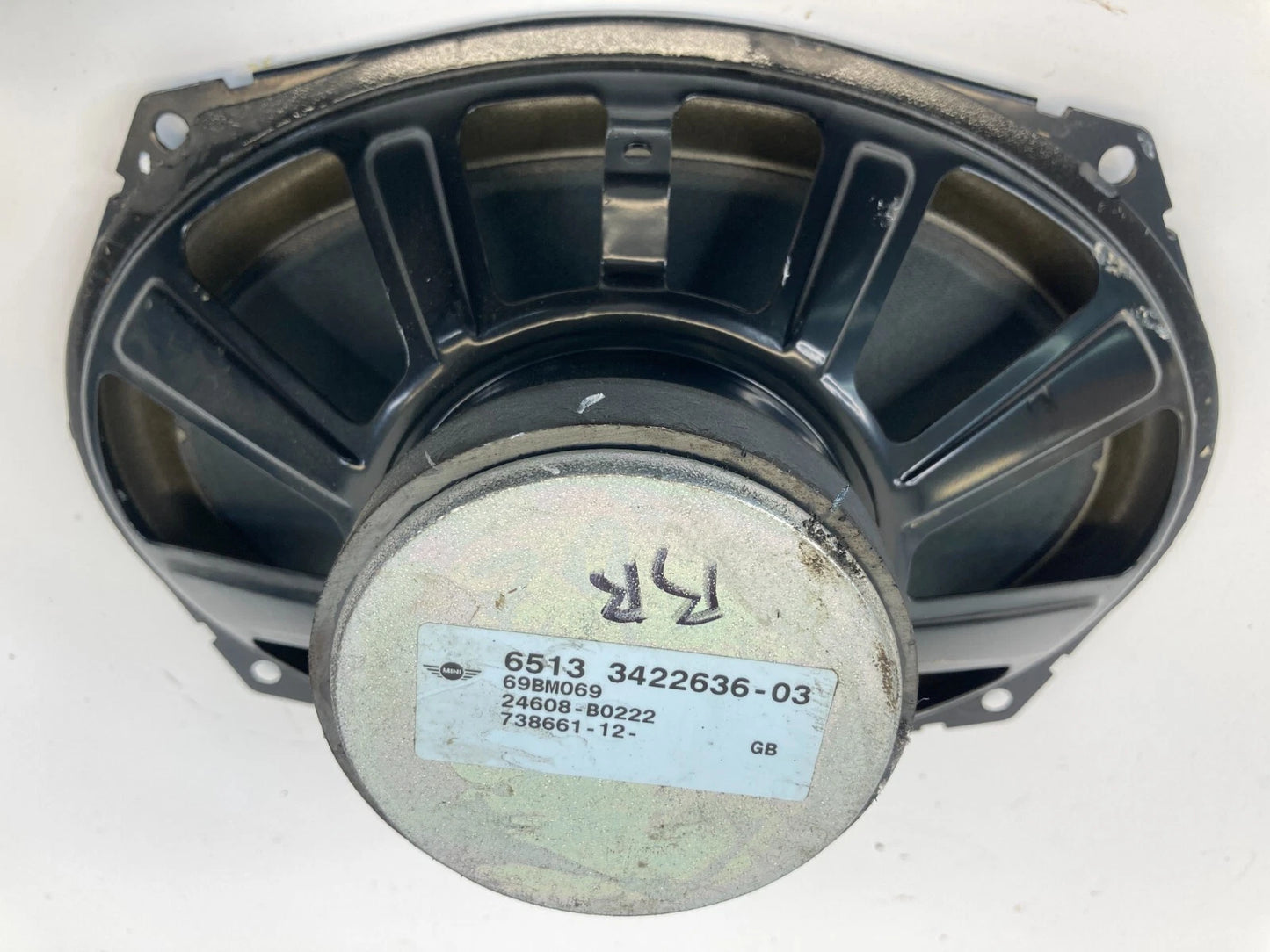2007-2011 MINI COOPER REAR RIGHT BACK QUARTER PANEL SPEAKER 65133422636