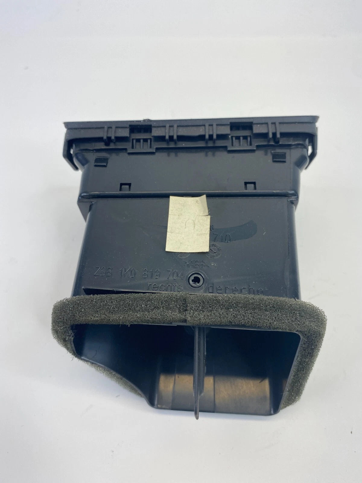 06-10 VOLKSWAGEN JETTA DASH RIGHT AC AIR VENT HEATER DUCT OUTLET GRILL 1K0819704