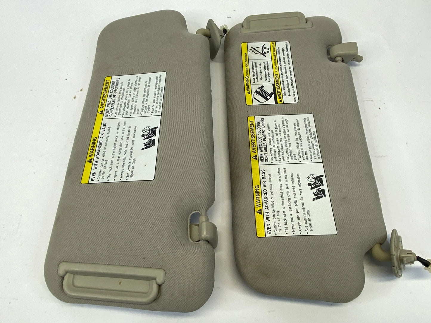 2009-2014 NISSAN MURANO SUN VISOR SUNVISOR DRIVER PASSENGER LH RH SET OEM