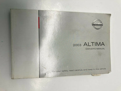 2003 03 Nissan Altima Owners Manual & Warranty Information Set Kit w/ Case OEM