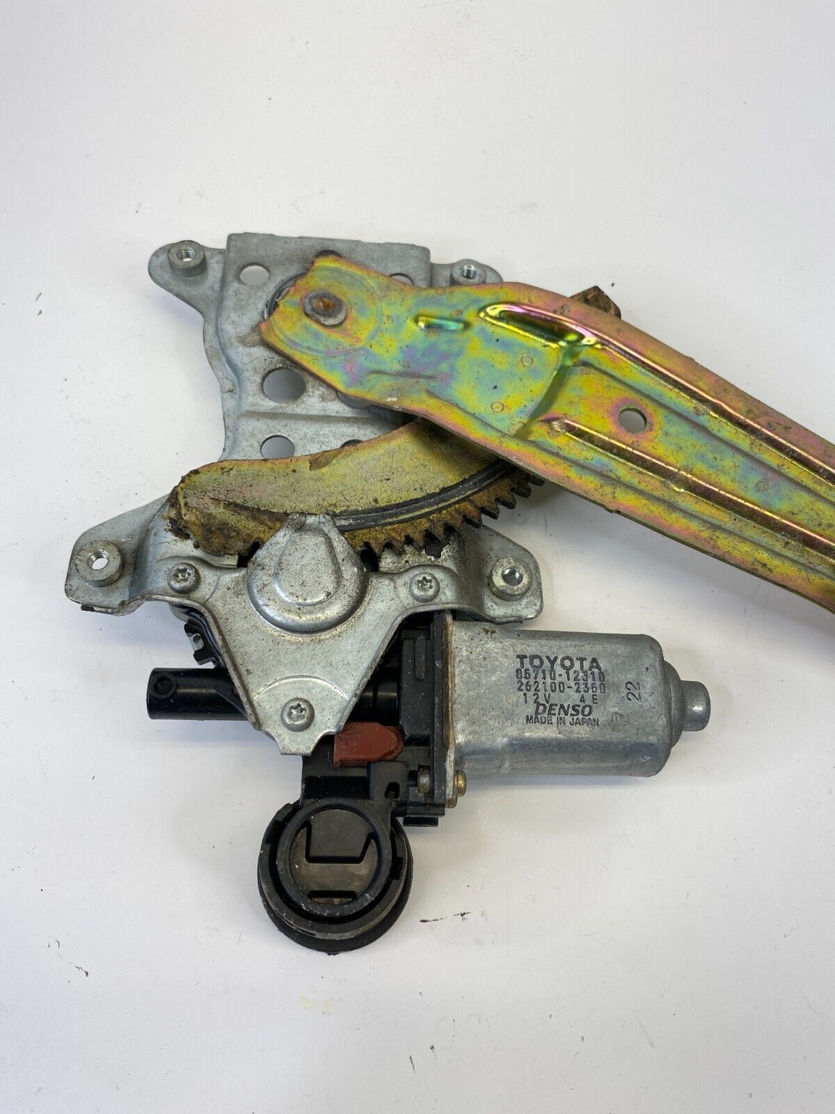 03-08 Toyota Corolla Rear Left Door Window Regulator w/ Motor 85710-12310 OEM