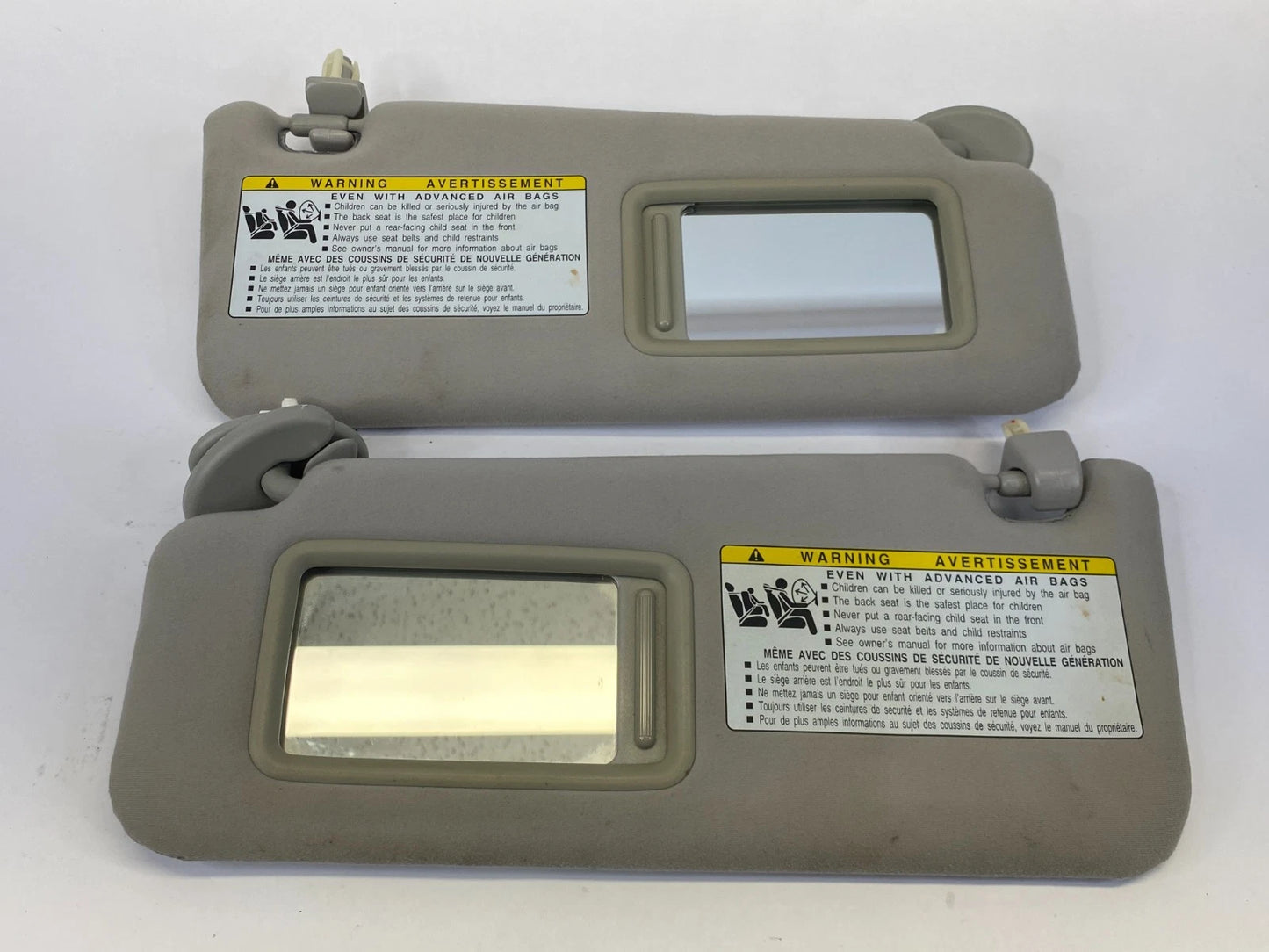 2006-2013 LEXUS IS250 ROOF LEFT AND RIGHT SUNVISOR SUN VISOR SET SHADE W/ MIRROR