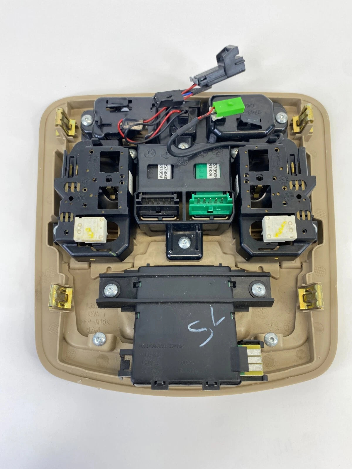 2009 CADILLAC CTS OVERHEAD CONSOLE UPPER WITH SUNROOF SWITCH CONTROL OEM FACTORY