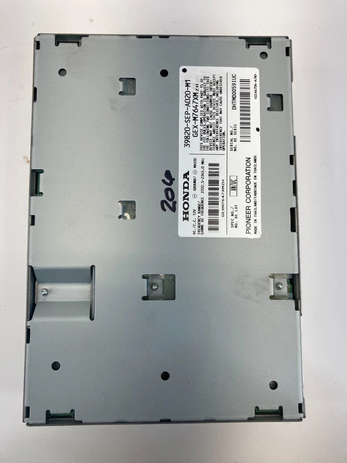 2004 2005 ACURA TL SATELLITE RADIO CONTROL MODULE PIONEER 39820-SEP-A020-M1 OEM
