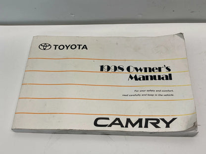 1998 98 TOYOTA CAMRY SEDAN OWNER'S MANUAL GUIDE BOOK & SUPPLEMENT OEM