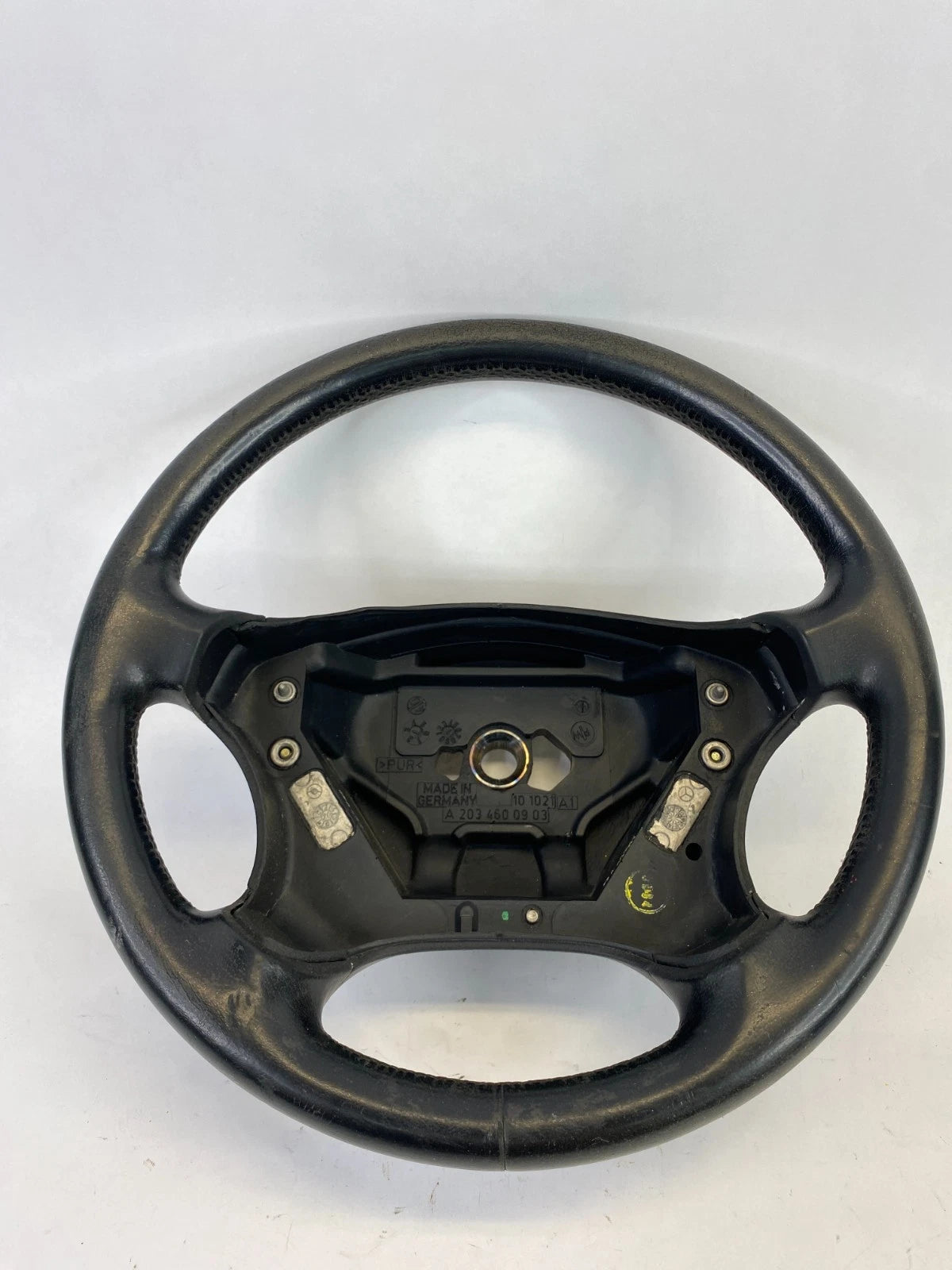 2001-2005 MERCEDES-BENZ C240 C320 STEERING WHEEL ASSEMBLY BLACK OEM A2034600903