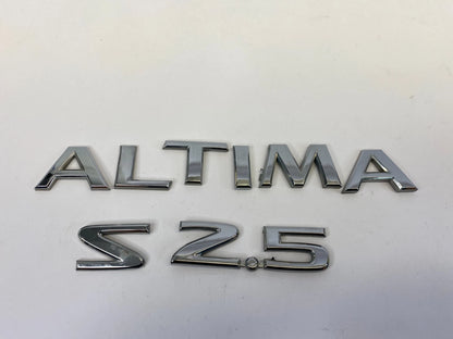 2002-2006 NISSAN ALTIMA REAR DECK LID TRUNK EMBLEM BADGE LETTERS CHROME OEM