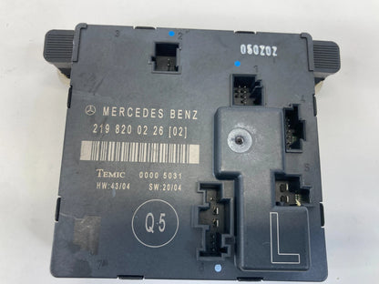 2006 MERCEDES-BENZ CLS500 REAR DRIVER SIDE DOOR CONTROL MODULE OEM 2198200226