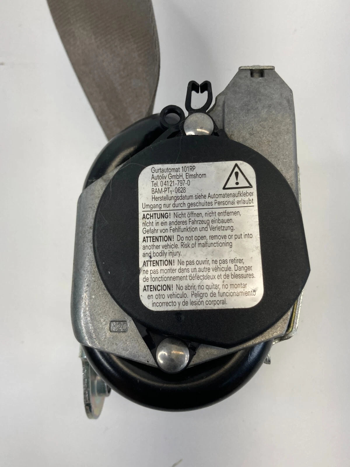 2006-2011 AUDI A6 QUATTRO FRONT LEFT DRIVER SIDE SEAT BELT RETRACTOR 605404600
