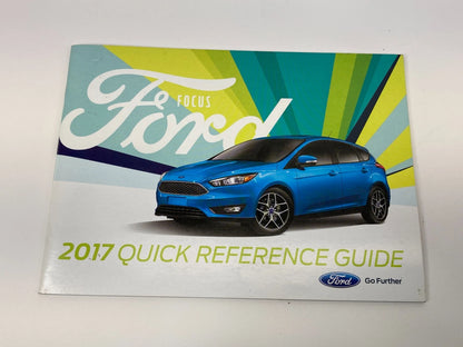 2017 FORD FOCUS OWNERS MANUAL REFERENCE GUIDE WARRANTY INFORMATION W/ CASE SET