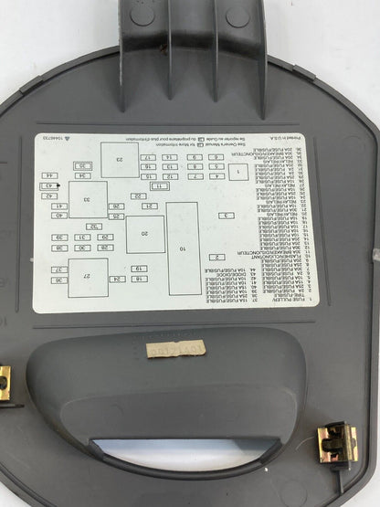 2001-2005 Pontiac Aztek Right Side Center Console Fuse Panel Access Cover Trim