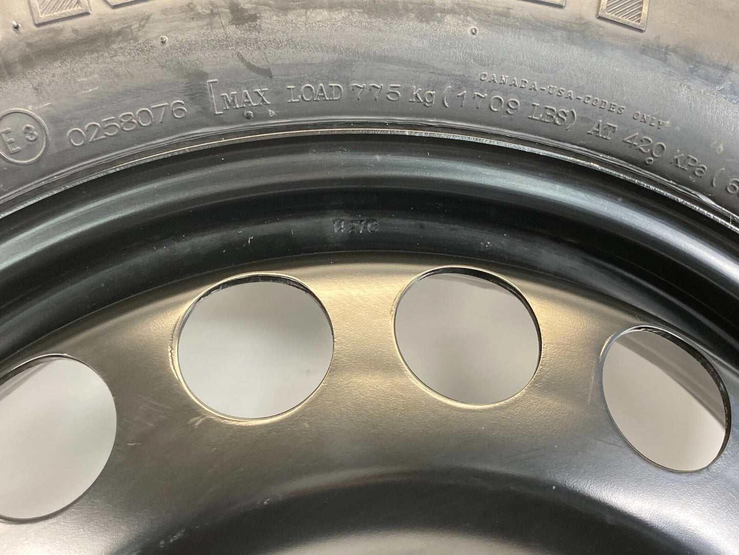 2003-2011 SAAB 9-3 COMPACT DONUT EMERGENCY SPARE TIRE RIM T125/85 R16 99M OEM