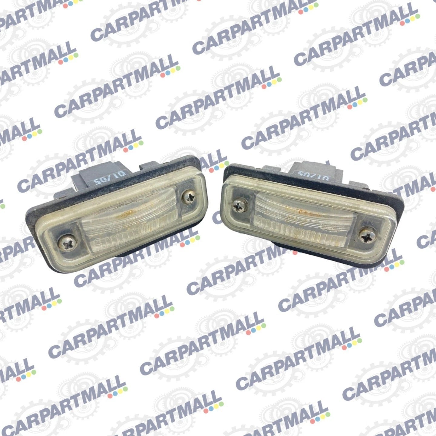 2003-2006 MERCEDES-BENZ E500 REAR LICENSE PLATE LIGHT LAMP SET PAIR A2118200756