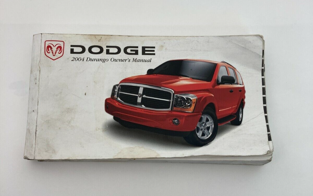 2004 04 Dodge Durango Owner's Manual Handbook Guide OEM