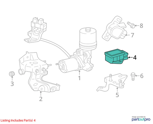 2010-2013 TOYOTA YARIS YAW RATE SENSOR STABILITY CONTROL 89183-48030 OEM