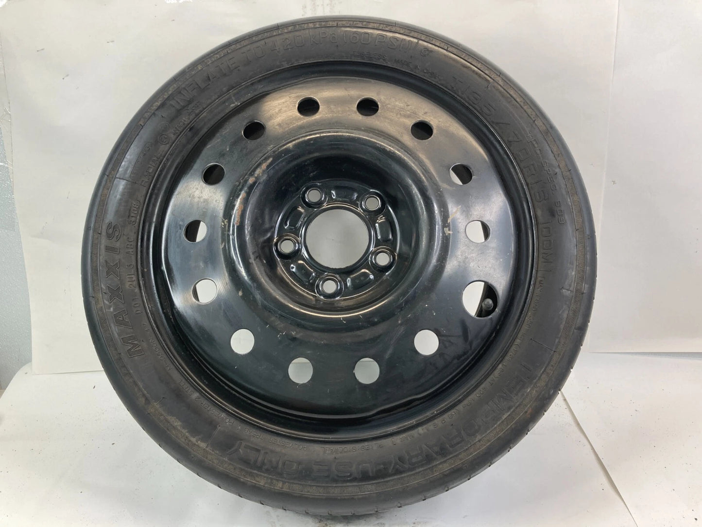2002-2010 SATURN VUE EMERGENCY SPARE TIRE WHEEL COMPACT T135/70 R16 E4-0229634